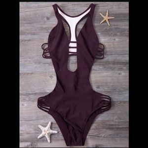 💥ONE HOUR SALE💥Wine Red monokini