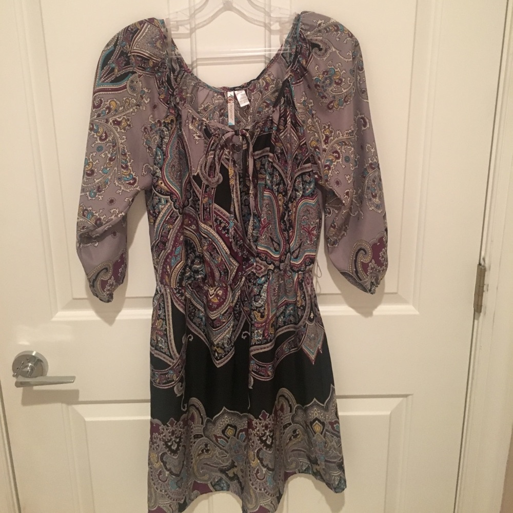 Printed Dress (Comes with Printed Belt)