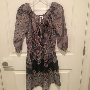 Printed Dress (Comes with Printed Belt)