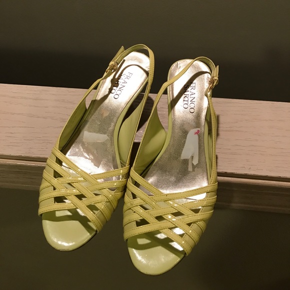 franco sarto yellow shoes
