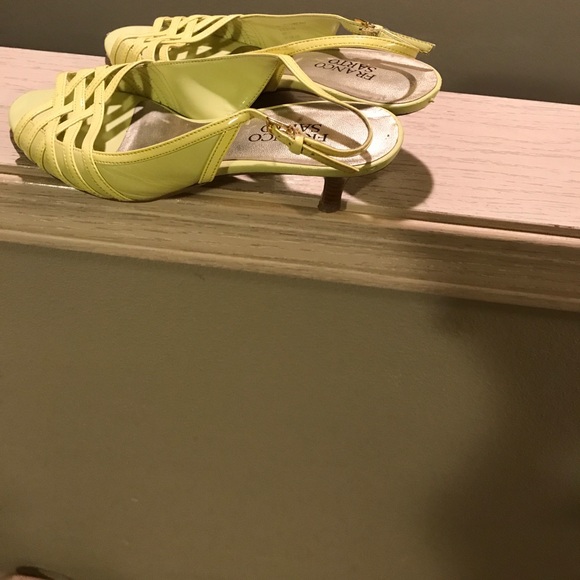 franco sarto yellow shoes