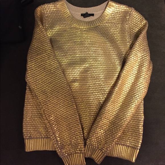 gold sweater - Picture 2 of 2