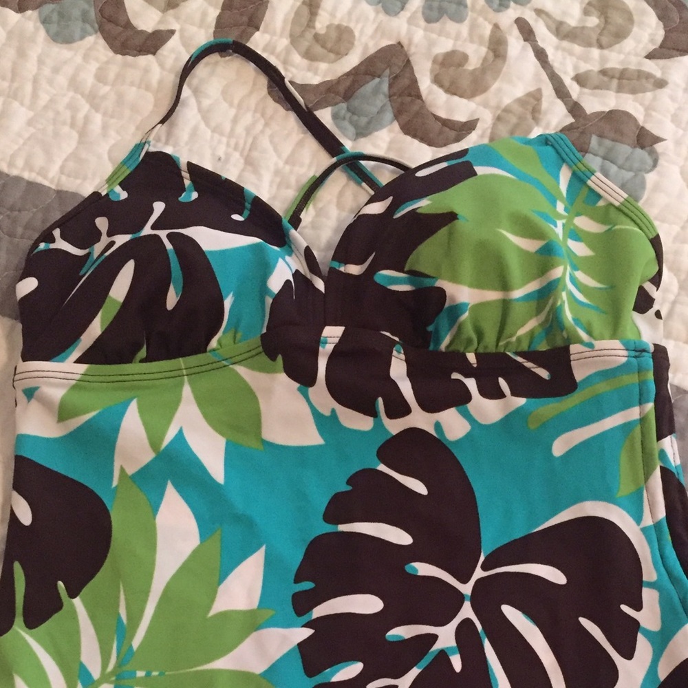 Tankini with swim shorts