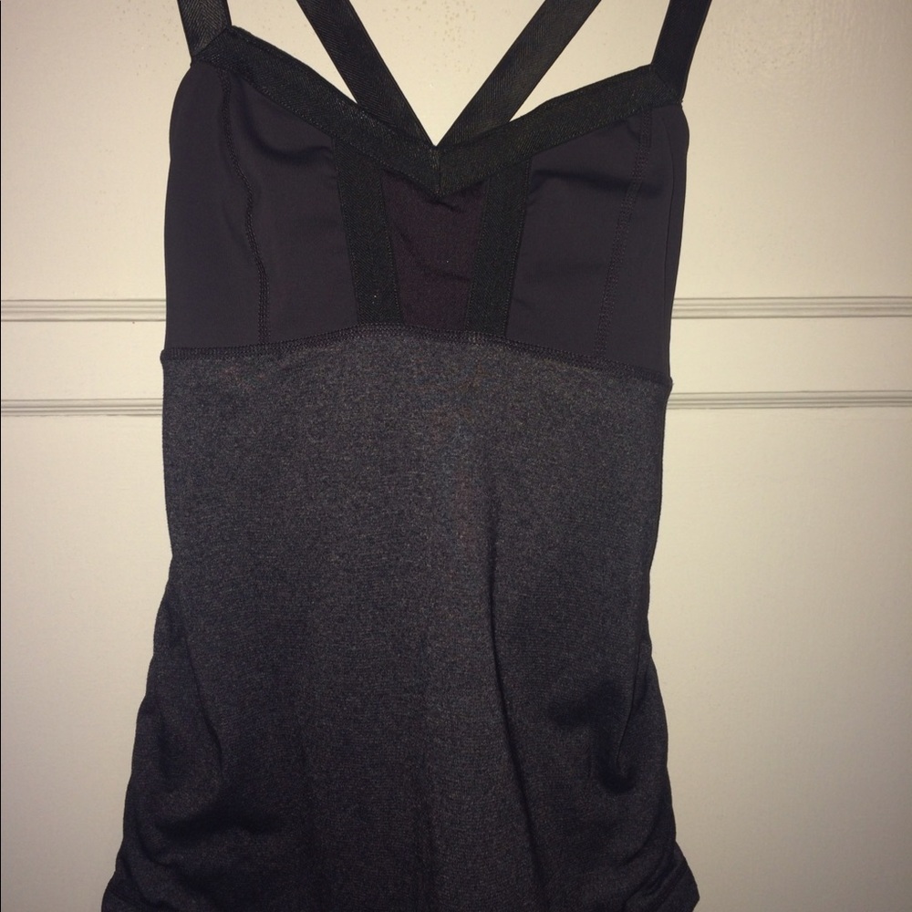 Lululemon yoga tank charcoal grey
