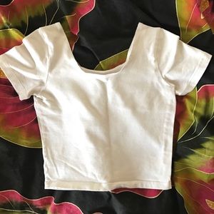 American Apparel White crop top