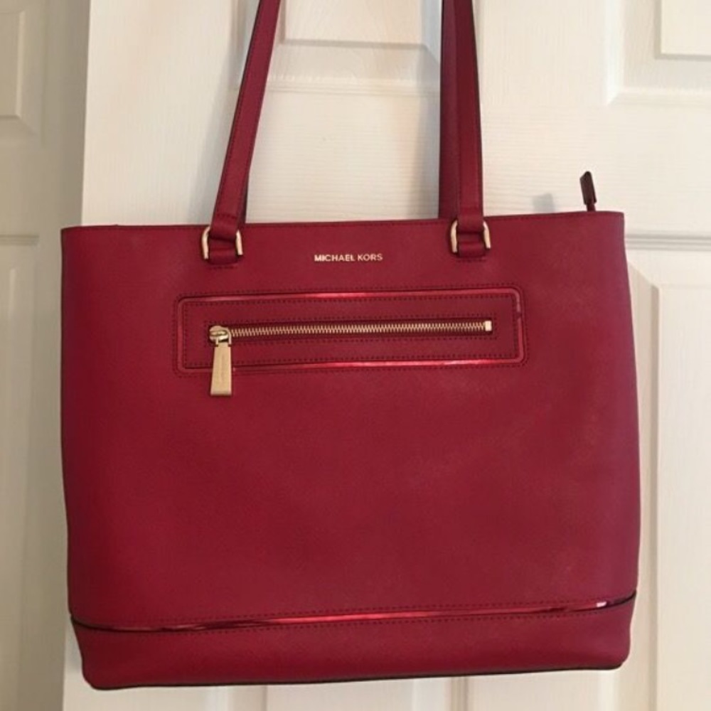 Brand new Authentic Michael Kors Cherry Tote
