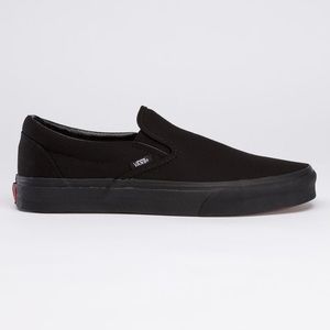 Black slip on Vans