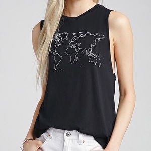 World Map Tank Top