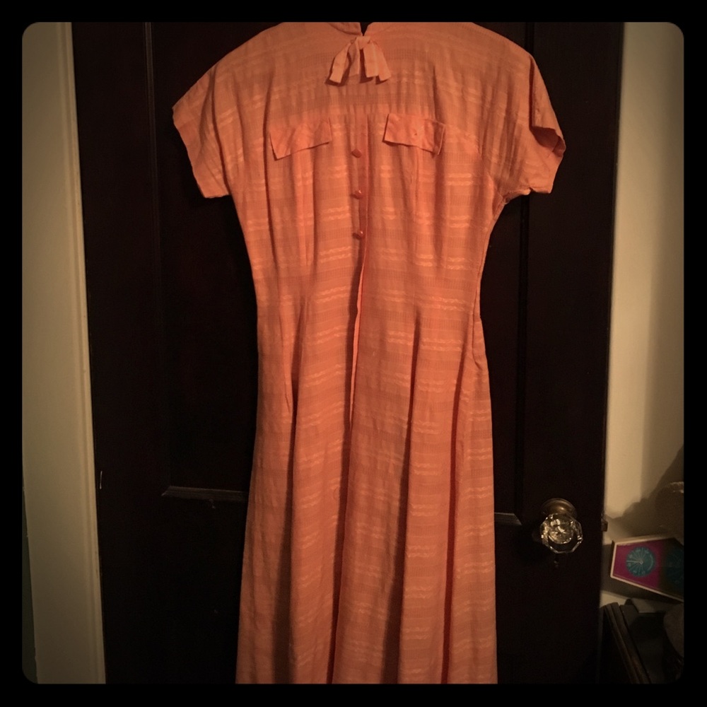 Vintage peach sun dress