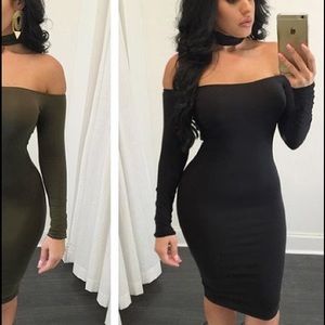 Black Choker Dress
