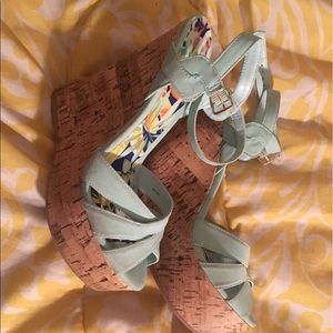 Mint Blue Wedges