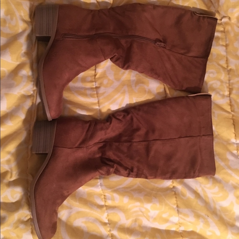 Brown Suede Boots