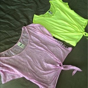 2 Victoria's Secret PINK Crop Tops