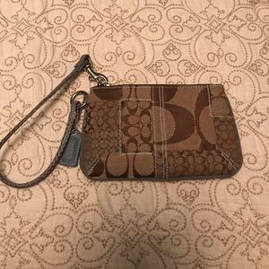 Coach patchwork wristlet