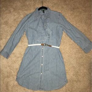 Ralph Lauren Denim Dress with Belt! NWOT