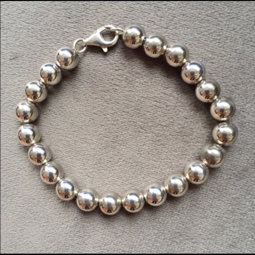 Blue Nile Silver Bead Bracelet