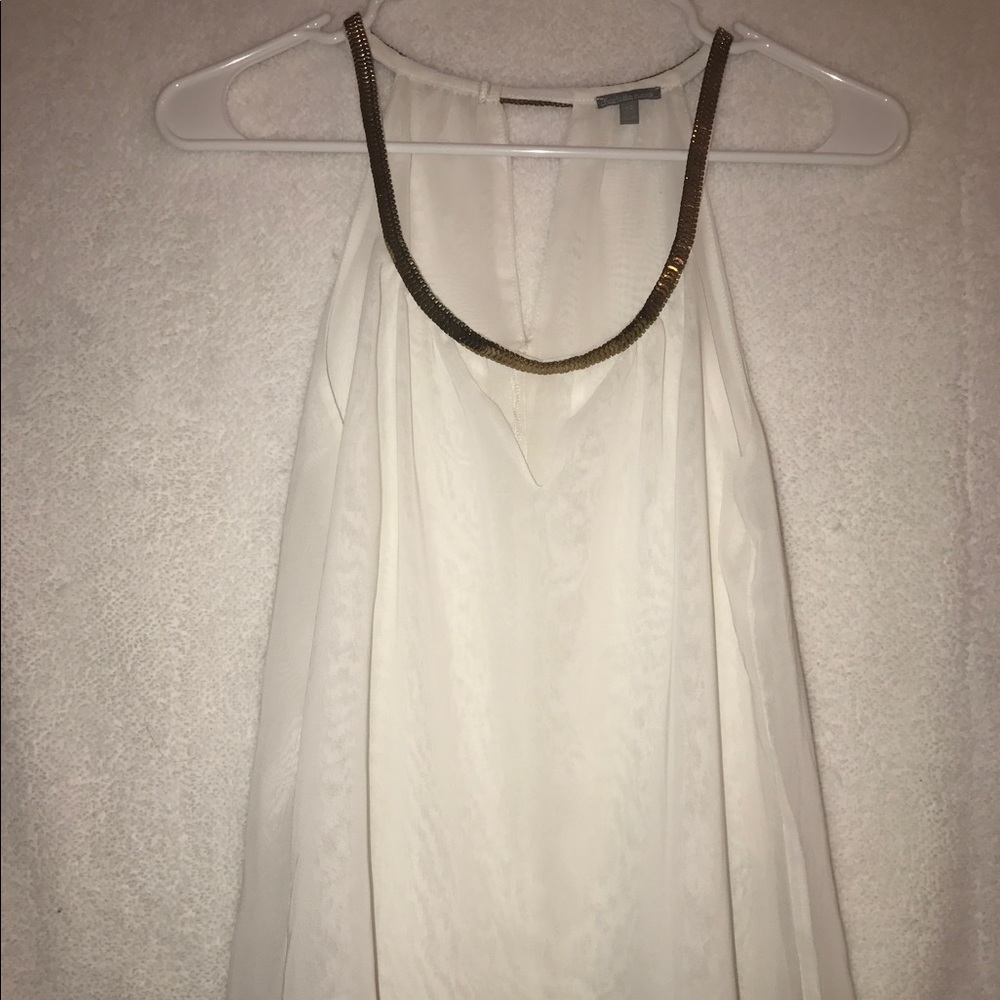 White Sheer Charolette Russe Top
