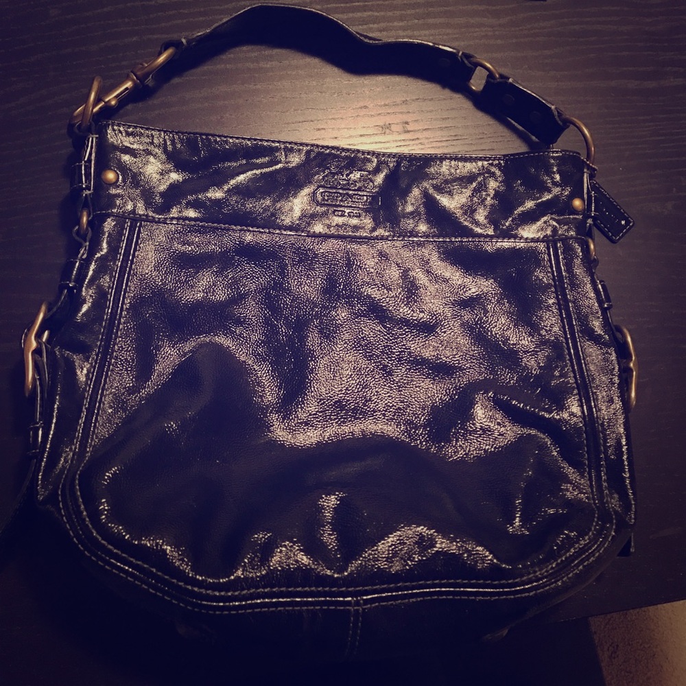 Coach patent leather purse