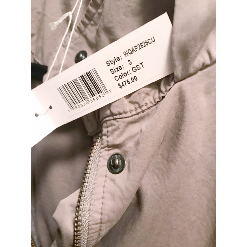 James Perse Utility Anorak Light Jacket Greystone - Picture 3 of 3