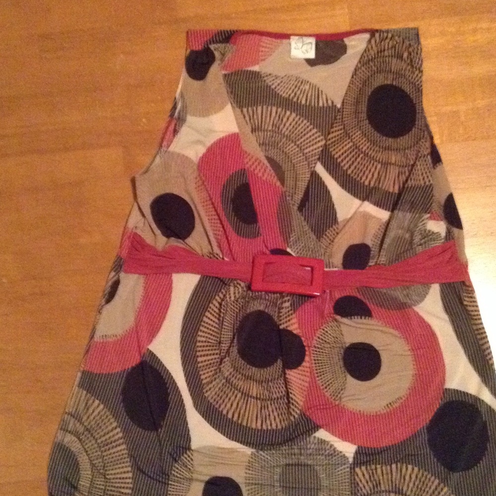 Olive, burnt orange dressy tank