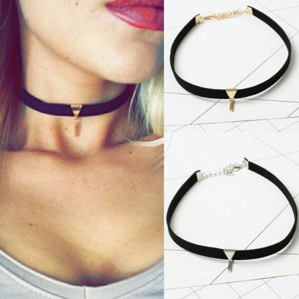 Brand New Bohemian Leather Gold Silver Choker - Picture 1 of 5