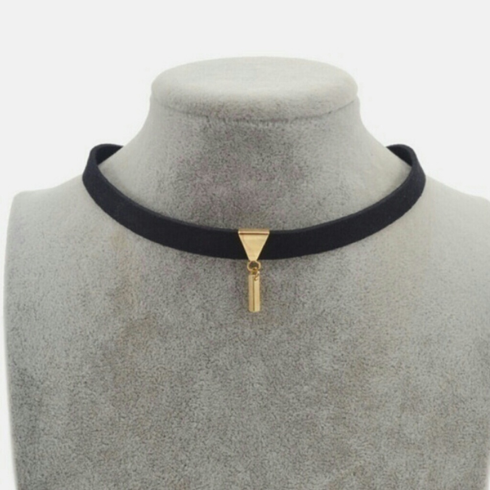 Brand New Bohemian Leather Gold Silver Choker - Picture 2 of 5
