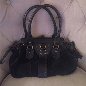 Cole Haan suede satchel