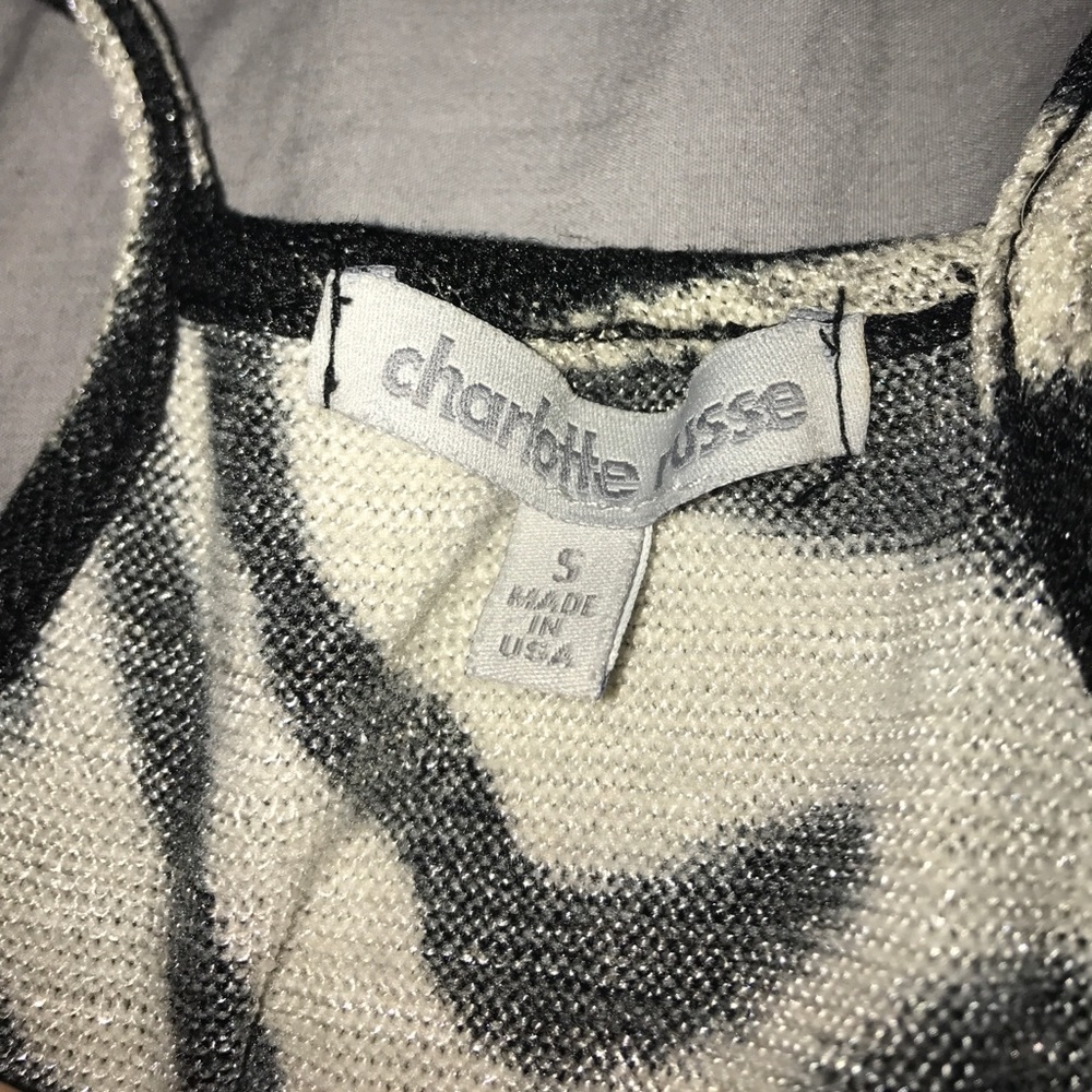 Zebra Ruffle Tank - Picture 2 of 2