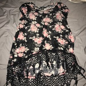 Floral/Crochet Shirt