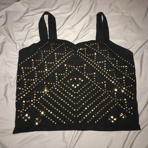 Studded Crop Top