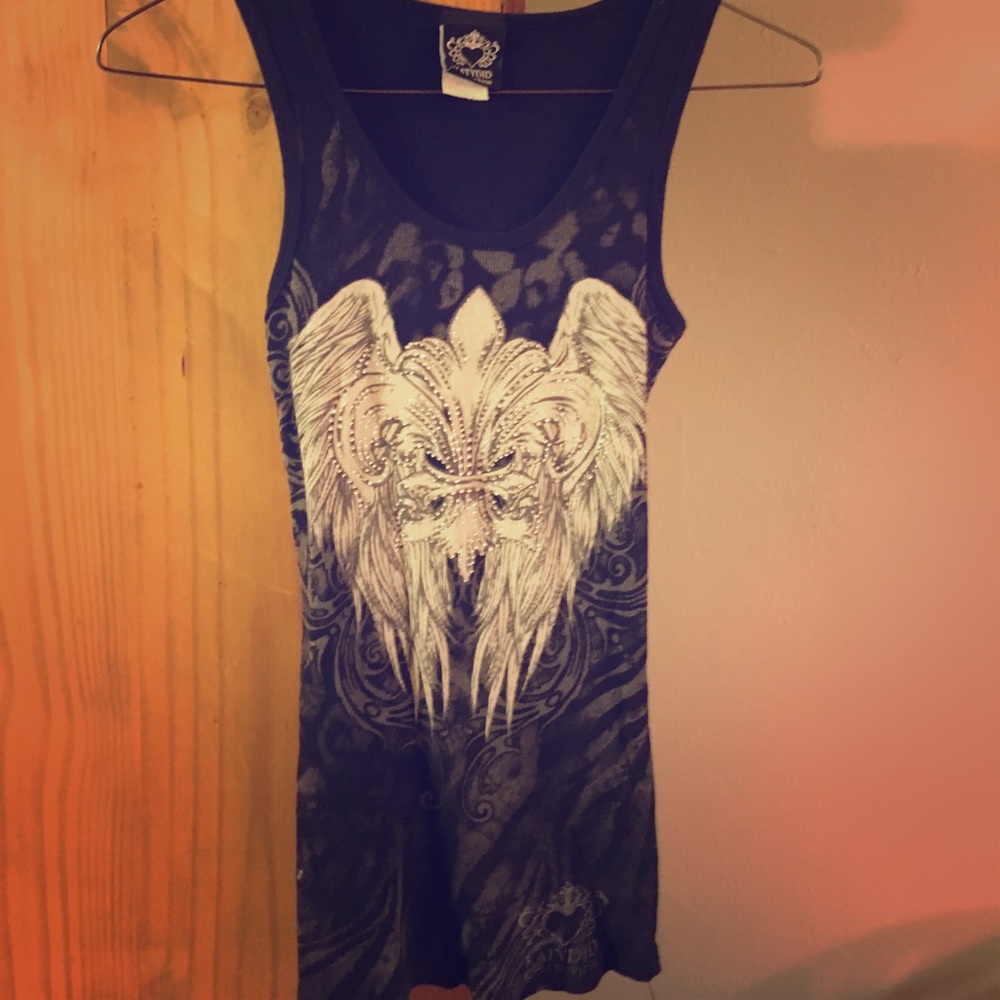 Trendy angel wing tank