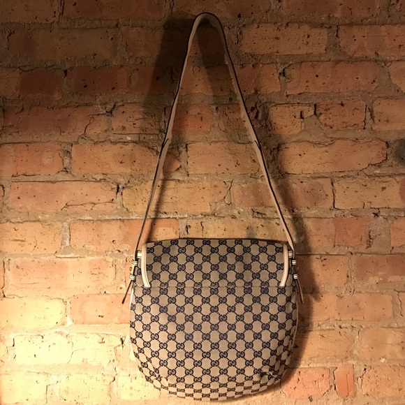 AUTHENTIC Gucci Hertiage Canvas Web Stripe Bag - Picture 2 of 8