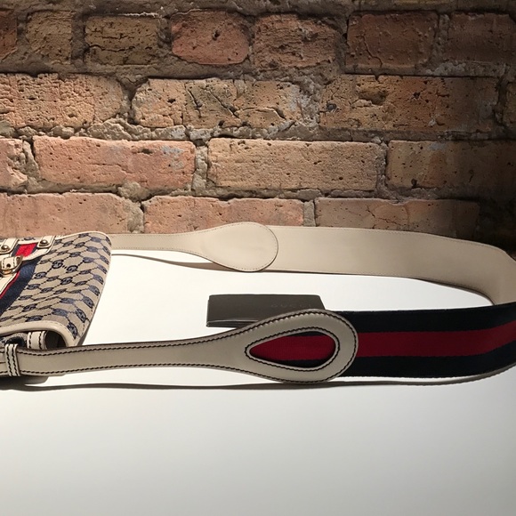 AUTHENTIC Gucci Hertiage Canvas Web Stripe Bag - Picture 8 of 8