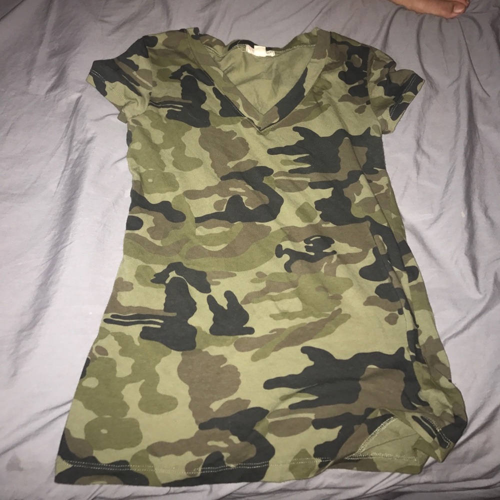 Camo V-Neck
