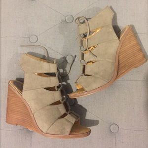 Lace Up Wedges