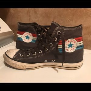 Converse All Star, Gray with Stripes, Size 9