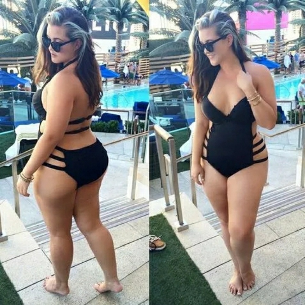 Ladies Summer Hollow Out Monokini swimwear One Pie - Picture 1 of 2