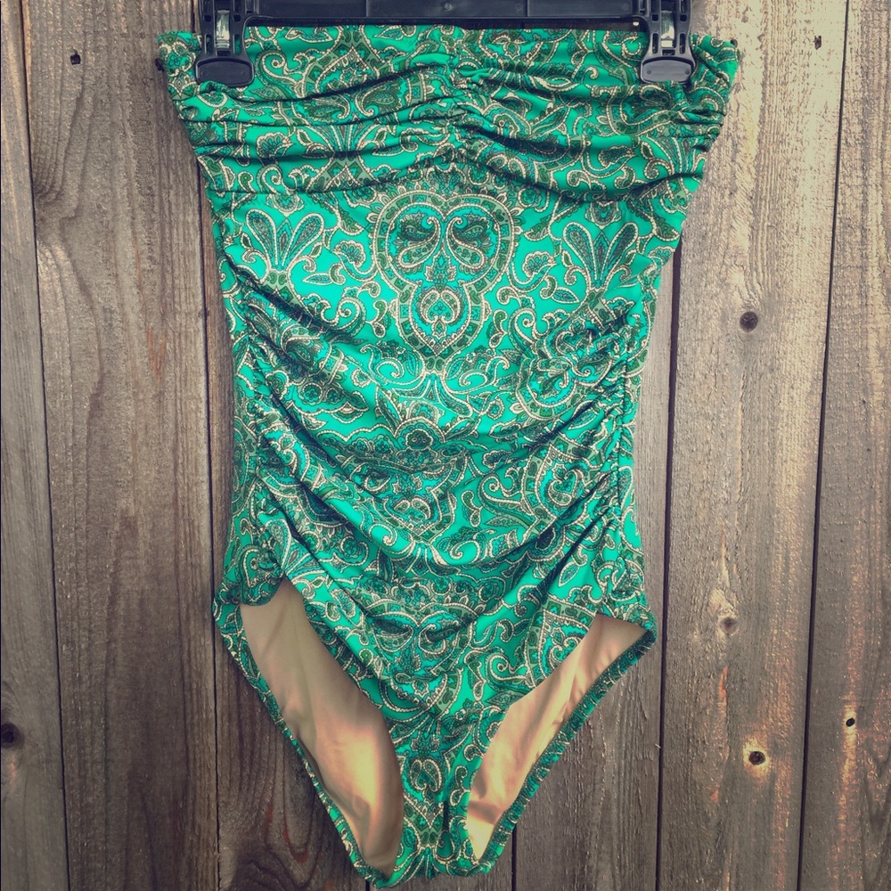 J Crew strapless swimsuit