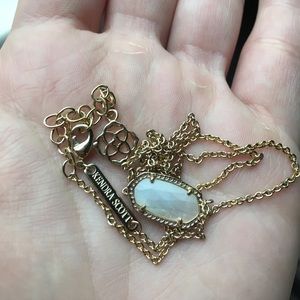 K.S. Yellow gold and pearl Elisa pendant necklace