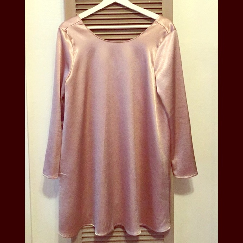 🎈🎈Silk Flare Long Sleeve Mini Dress🎈🎈