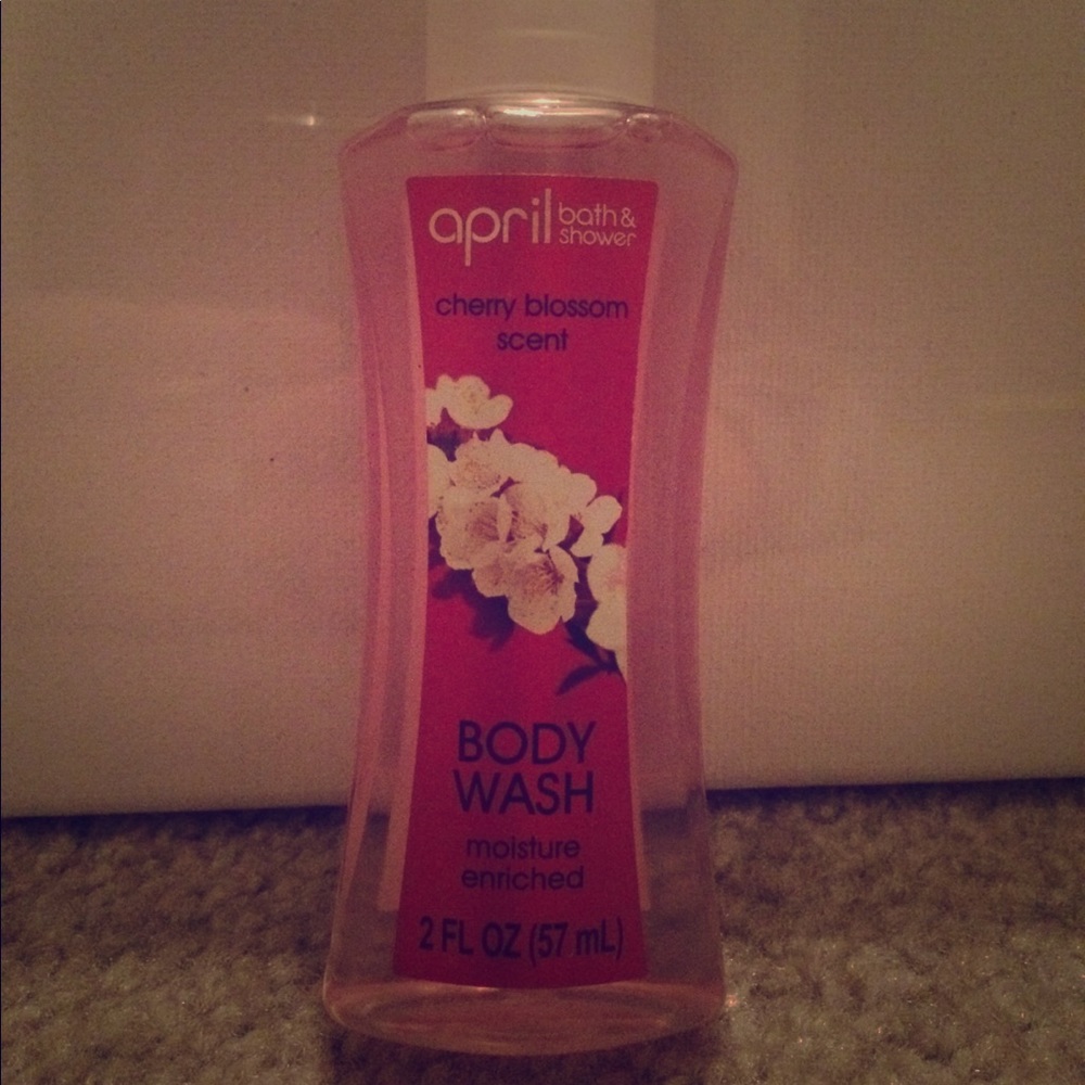 April bath and shower cherry blossom scent