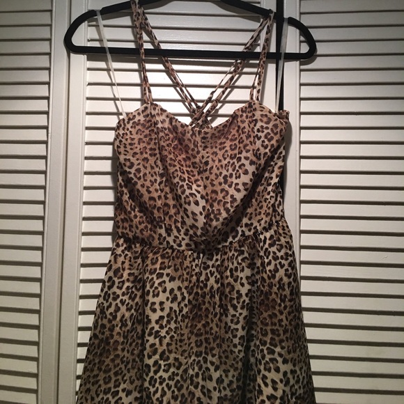 NEW Leopard Print High-low Dress - Picture 2 of 5