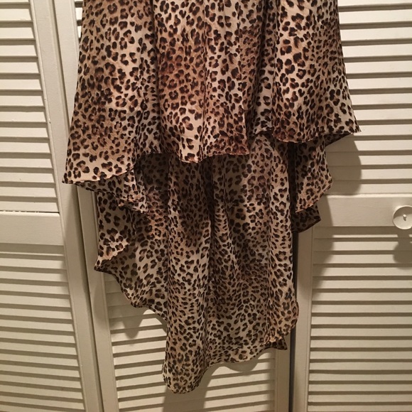 NEW Leopard Print High-low Dress - Picture 3 of 5