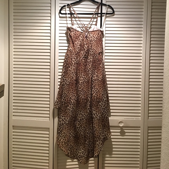 NEW Leopard Print High-low Dress - Picture 4 of 5