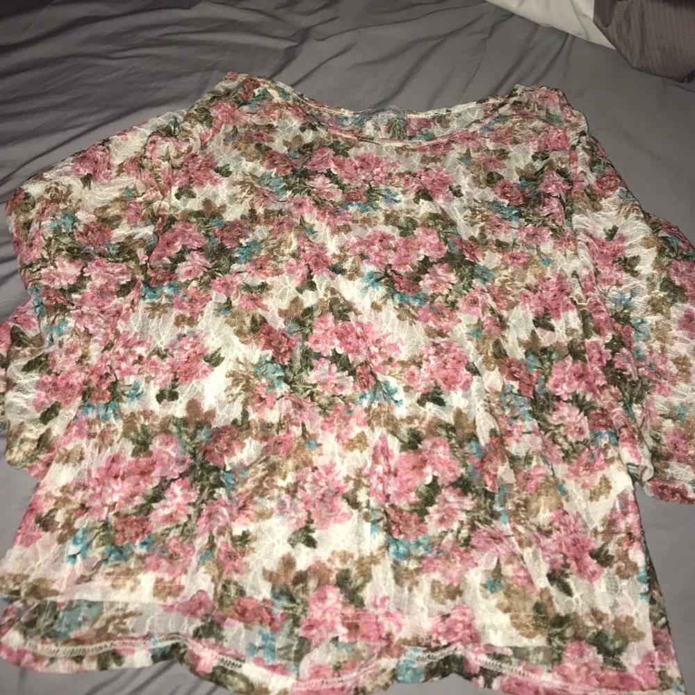 Lace Floral Shirt