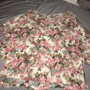 Lace Floral Shirt