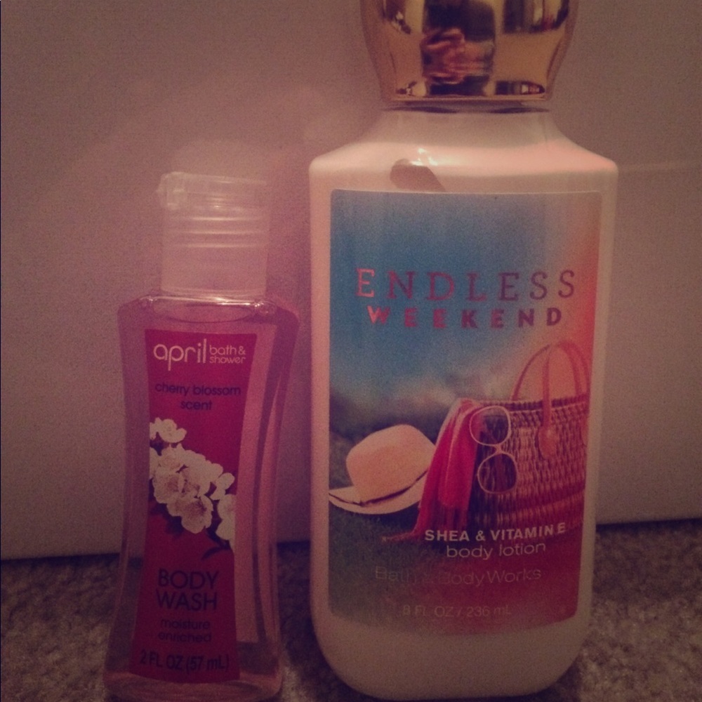 body lotion and body wash