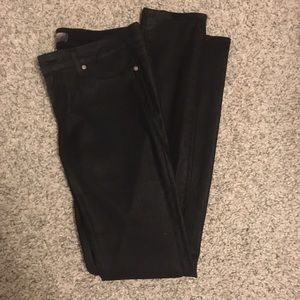 Black Leather Jeans