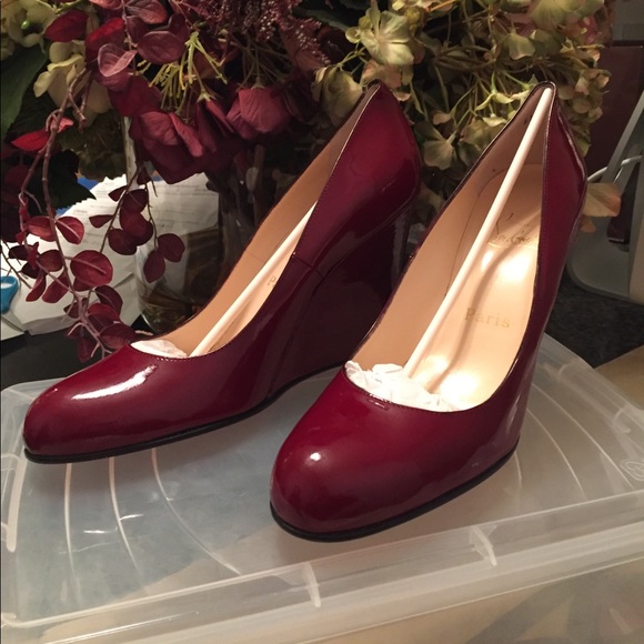 Christian Louboutin Shoes - Christian Louboutin Red Chunky Pumps