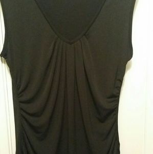 New York & Co black sleeveless V- Neck